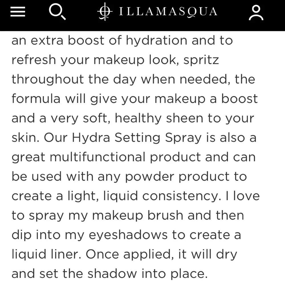 🆕ILLAMASQUA HYDRA SETTING SPRAY - Picture 5 of 9